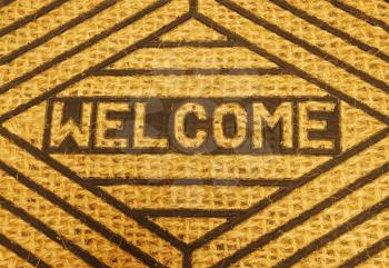 Royalty Free Photo of a Welcome Home Door Mat