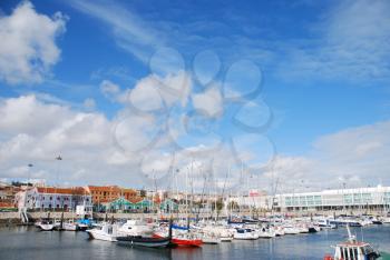 Royalty Free Photo of Docks in Lisbon, Portugal