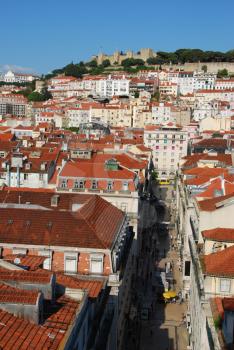 Royalty Free Photo of a Cityscape of Lisbon, Portugal