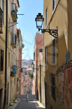 Royalty Free Photo of a Cityscape in Lisbon, Portugal