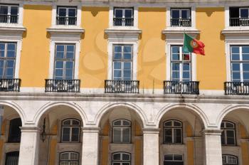 Royalty Free Photo of Commerce Square in Lisbon, Portugal