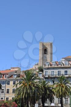 Royalty Free Photo of a Cityscape With Se Cathedral in Lisbon, Portugal