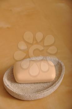 Royalty Free Photo of Beige Toilet Soap
