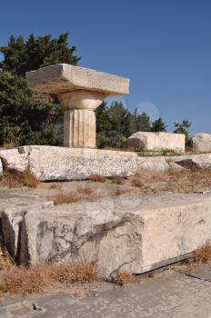Royalty Free Photo of the Ruins of Asklepieion in Kos, Greece