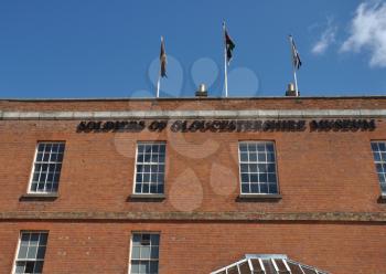 Royalty Free Photo of the Soldiers of Gloucestershire Museum in Gloucester Docks, England
