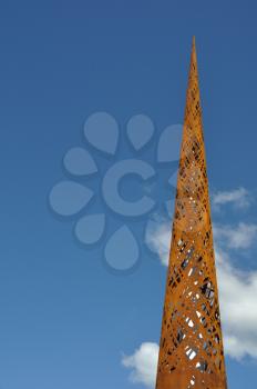 Royalty Free Photo of a Candle Sculpture by Wolfgang Buttress in Gloucester Docks, England