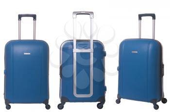 Royalty Free Photo of Blue Suitcases