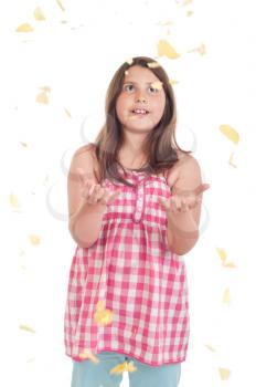 Royalty Free Clipart Image of a Little Girl 