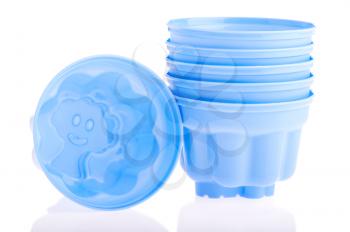 Royalty Free Photo of Blue Plastic Cups