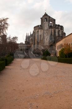 Royalty Free Photo of the Templar Church at the Convent of Christ in Tomar, Portugal