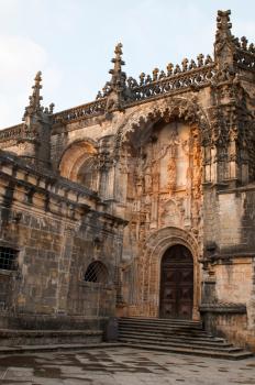 Royalty Free Photo of the Templar Church at the Convent of Christ in Tomar, Portugal
