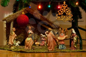 Royalty Free Photo of a Christmas Nativity Scene