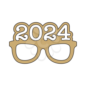 Royalty-Free Clipart Image for 2024 New Year