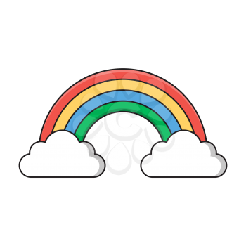Royalty-Free Clipart Image of a Rainbow - Part of a St. Patrick's Day Set