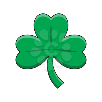 Royalty-Free Clipart Image of a Clover - Part of a St. Patrick's Day Set