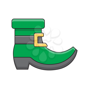 Royalty-Free Clipart Image of a Boot for St. Patrick's Day
