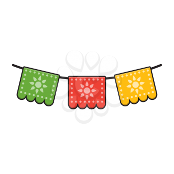 Royalty-Free Clipart Image of a Banner. Part of a Cinco-de-Mayo set