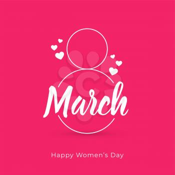 creative happy womens day card design background