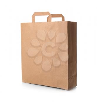 Paper bag on white background. Food delivery service�