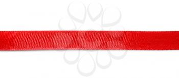 Red ribbon on white background�