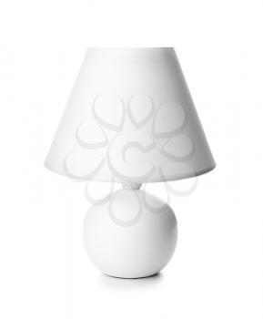 Beautiful stylish lamp on white background�