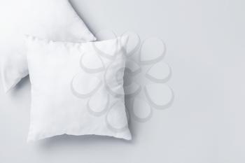 Soft pillows on light background�