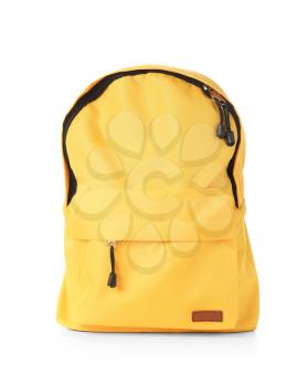 School backpack on white background�