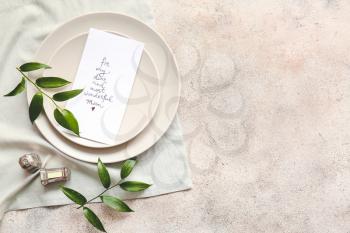 Beautiful table setting for Mother's Day celebration�