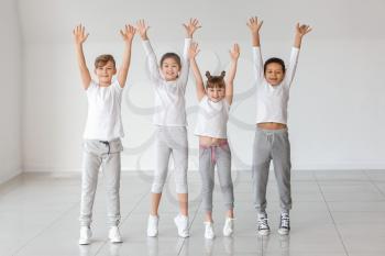 Cute little children in dance studio�