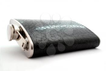 Royalty Free Photo of a Black Flask