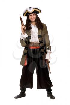 Royalty Free Photo of a Man in a Pirate Costume