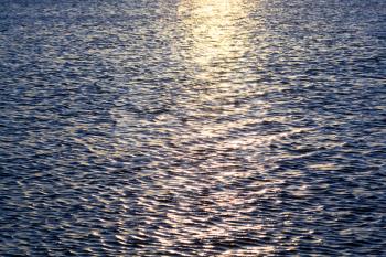 Royalty Free Photo of Sun Reflecting on Water