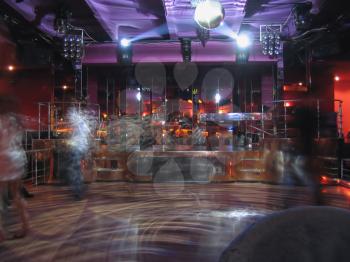Royalty Free Photo of the Interior of a Nightclub