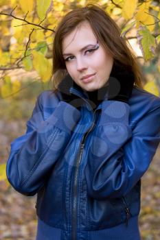 Royalty Free Photo of a Woman in Autumn