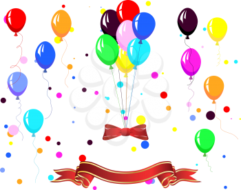 Royalty Free Clipart Image of Balloons