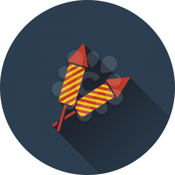 Party petard  icon. Flat design. Vector illustration.