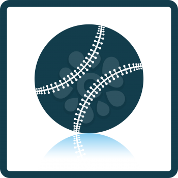Baseball ball icon. Shadow reflection design. Vector illustration.