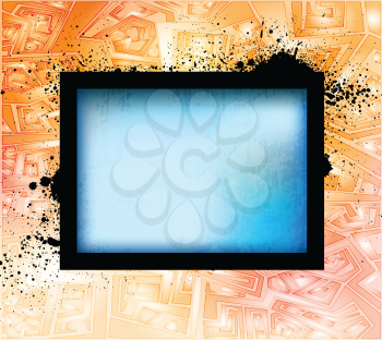Royalty Free Clipart Image of an Abstract Framed Background