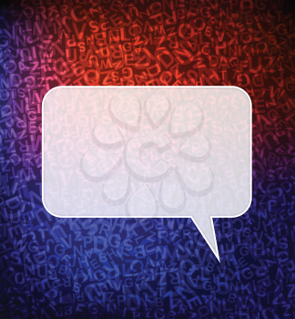 Royalty Free Clipart Image of an Abstract Speech Bubble
