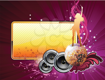 Royalty Free Clipart Image of an Entertainment Background