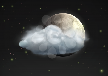 Royalty Free Clipart Image of a Night's Sky Background