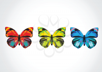 Royalty Free Clipart Image of Butterflies