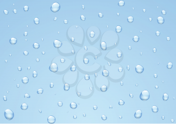 Royalty Free Clipart Image of Raindrops