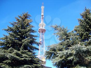 Royalty Free Photo of a Telecommunications Tower