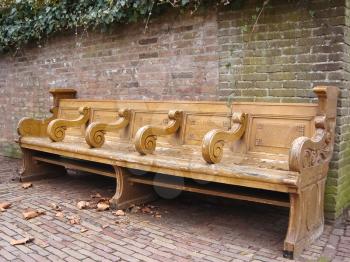 Royalty Free Photo of an Old Bench