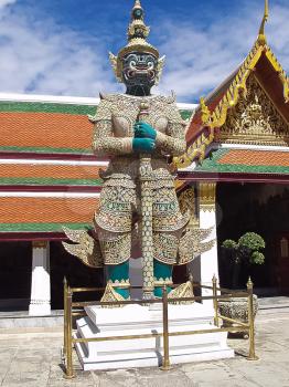 Royalty Free Photo of the Statue of Guardian in Grand Palace in Bangkok, Thailand 