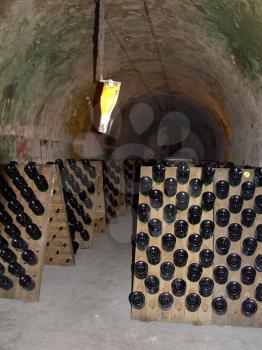 Royalty Free Photo of a Wine Cellar
