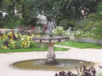 Royalty Free Photo of a Fountain in City Park