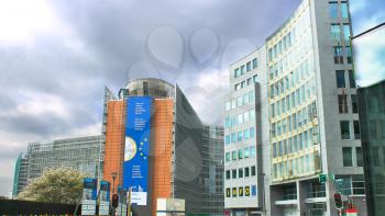  European Parliament in Brussels. Belgium