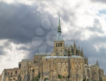 Abbey of Mont Saint Michel. Normandy, France